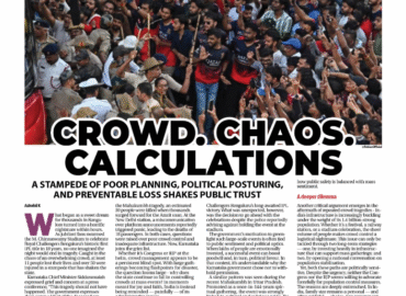 Crowd. Chaos. Calculations